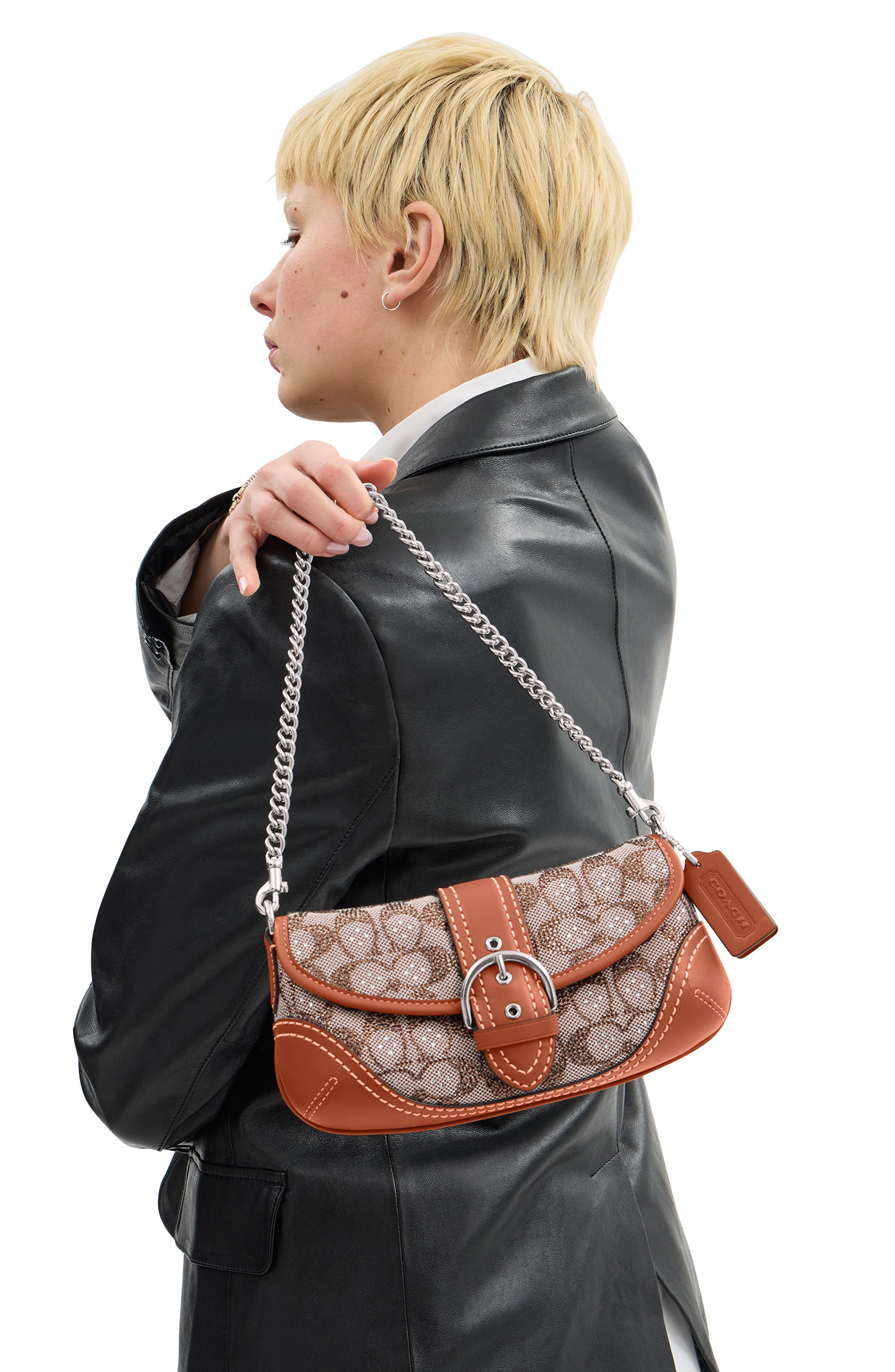Soho 25 Crystal Signature Jacquard Shoulder Bag (Women) | Nordstrom