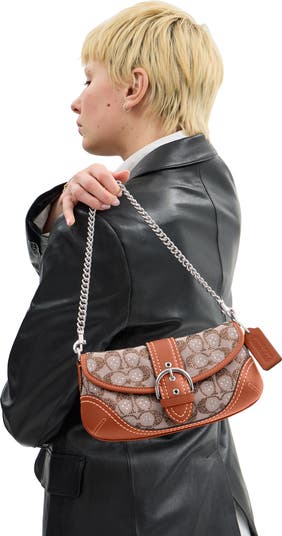 Soho 25 Crystal Signature Jacquard Shoulder Bag