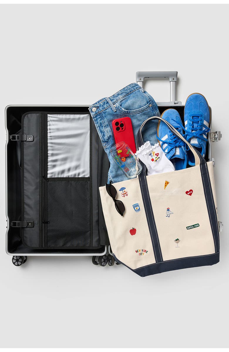 Alice & Wonder New York Icon Canvas Tote, Alternate, color, Natural / Colorful Icons