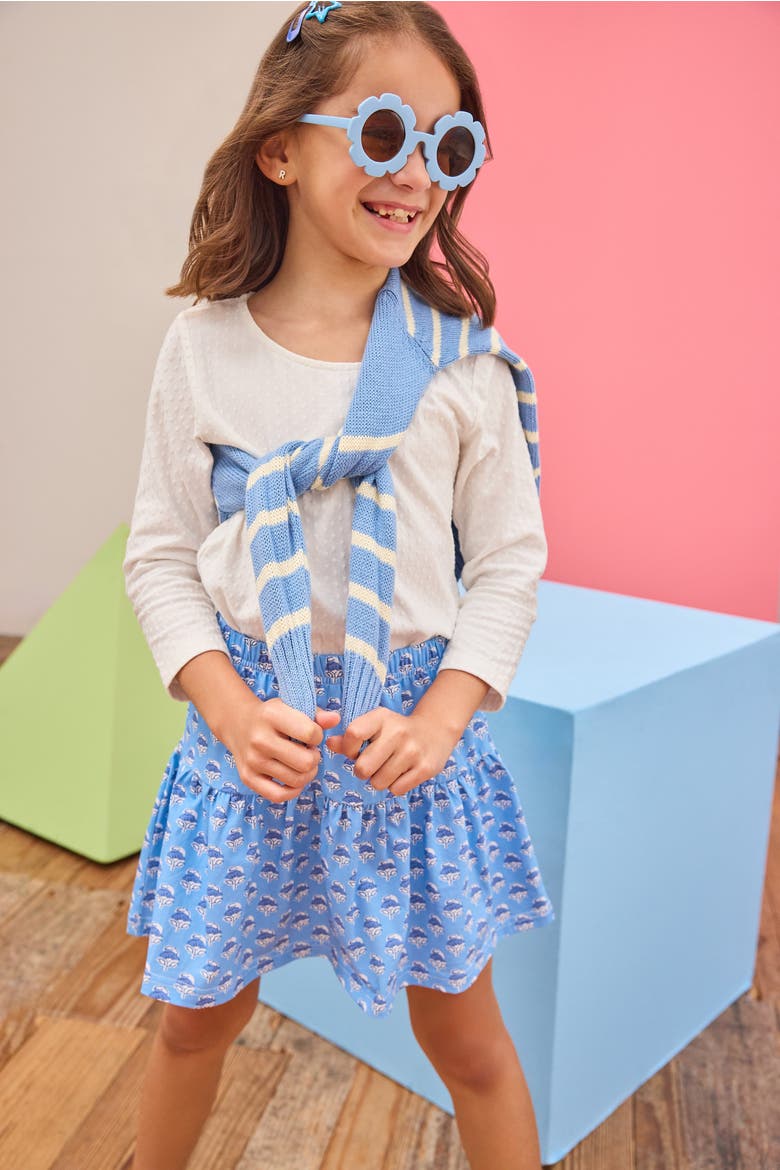 Kids' Knit Striped Sweater, Alternate, color, Blue