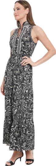 Paisley Sleeveless Maxi Dress