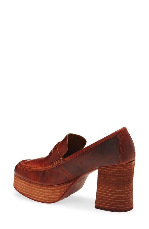 Kork-ease ® Barbara Platform Penny Loafer Pump In Brown