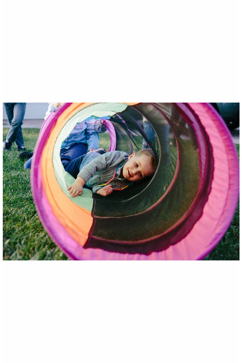 Peek-a-Boo I See You 6-Foot Tunnel, Alternate, color, PURPLE BLUE GREEN YELLOW