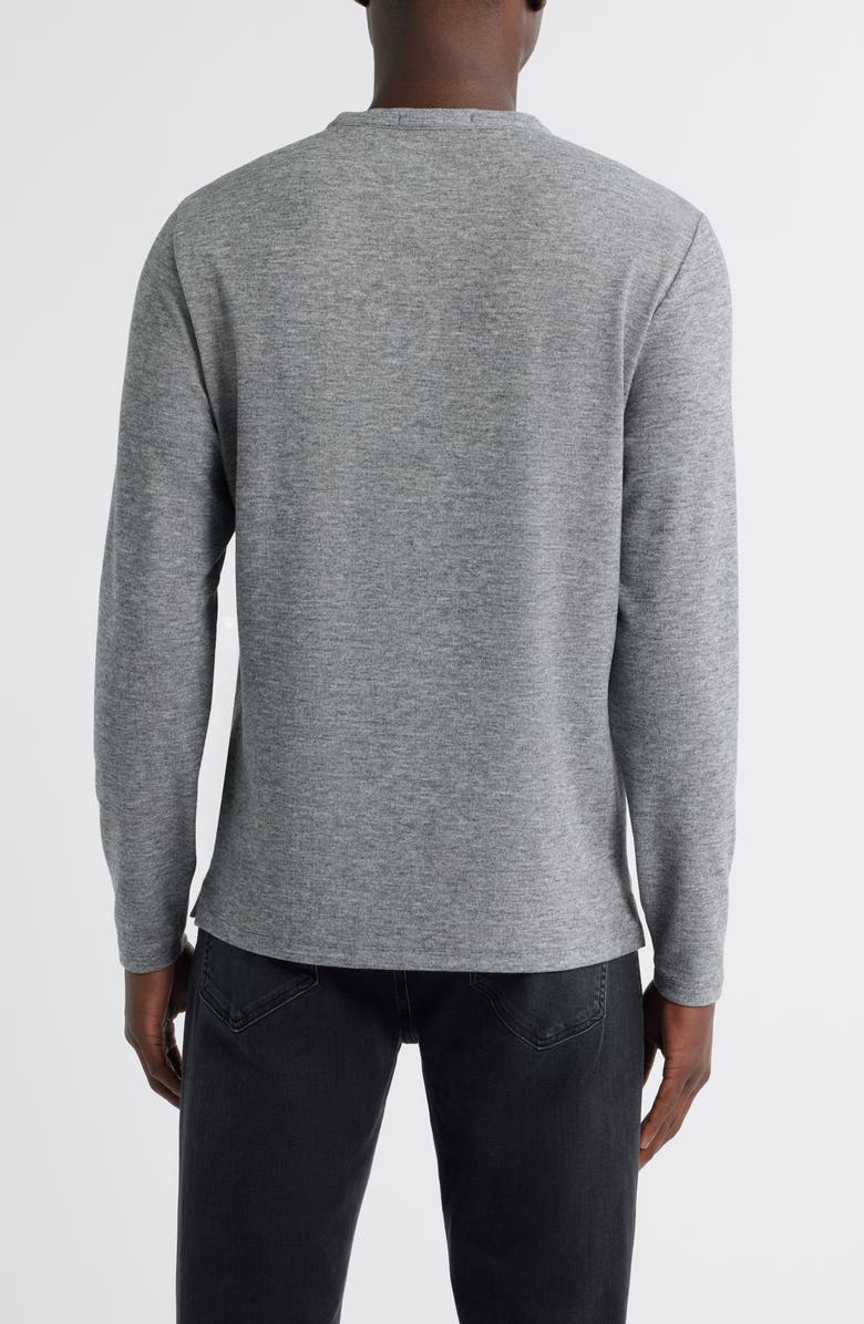 Robert Barakett Alec Heathered Henley, Alternate, color, Grey