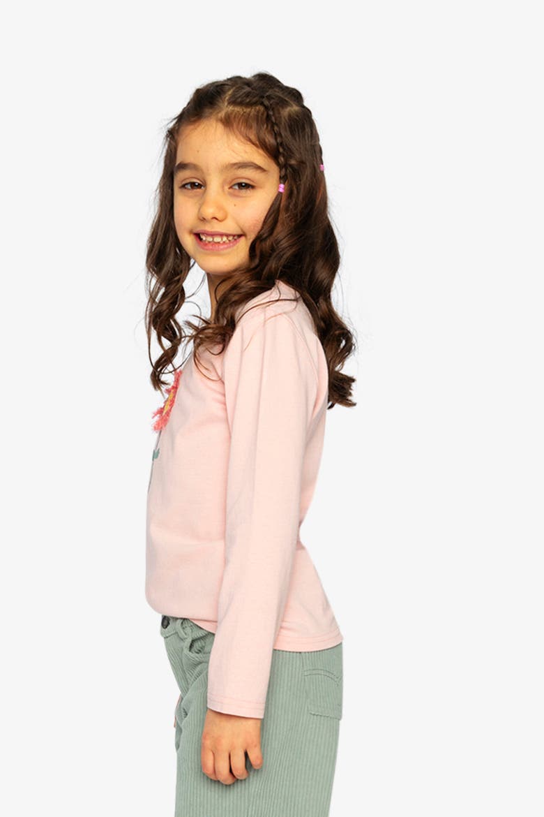 Whimsical Organic Cotton Long Sleeve T-Shirt, Alternate, color, Pale Dusty Pink