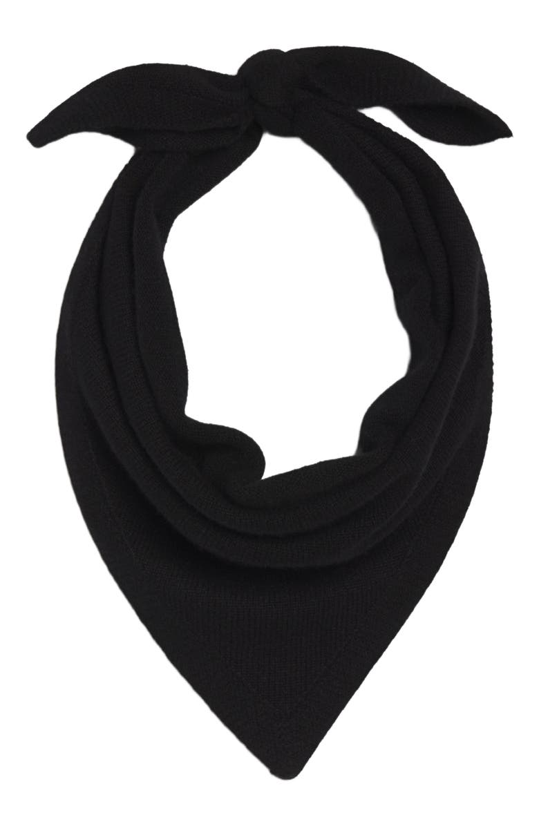 Almina Concept Triangle Neck Scarf, Main, color, Black
