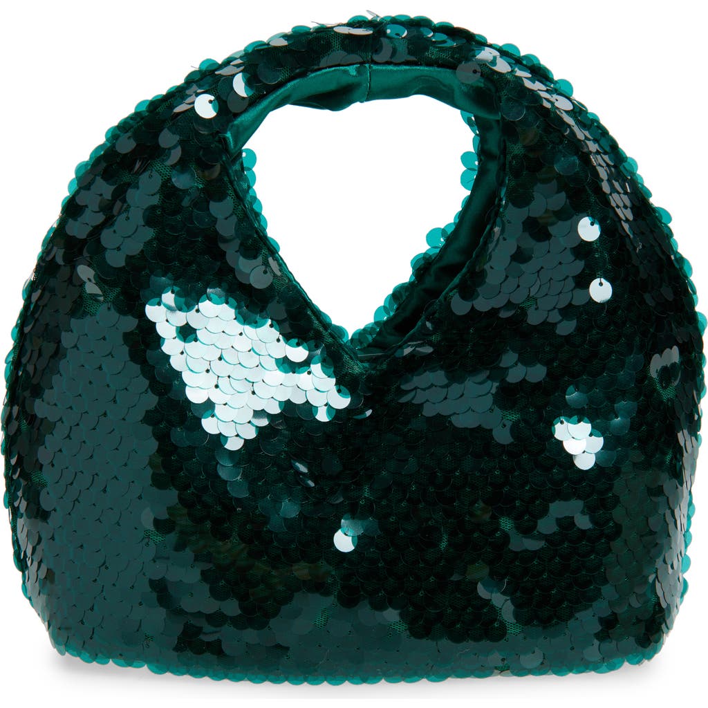 Dolce Vita Dahlia Sequin Shoulder Bag In Green