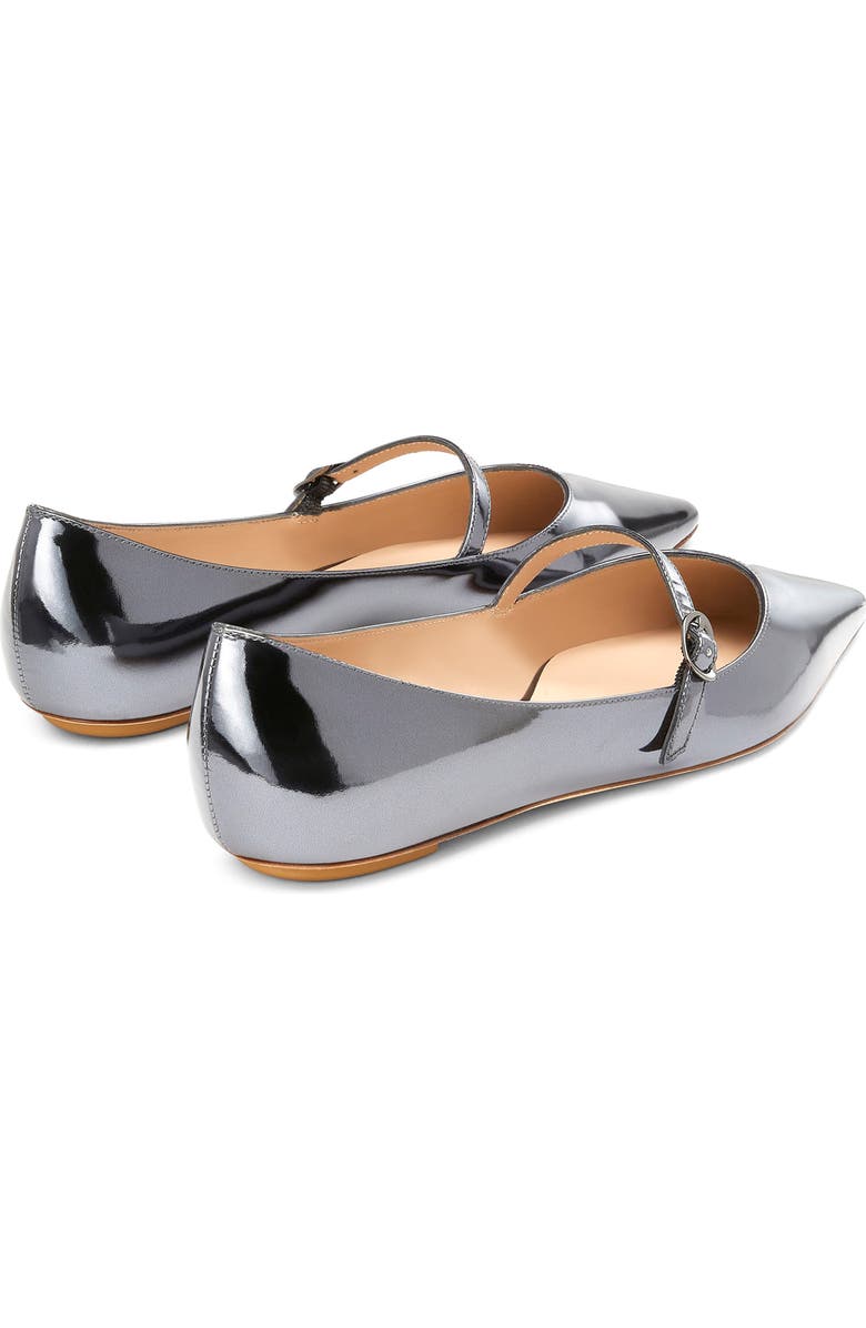 Stuart Weitzman Emilia Mary Jane Flat, Alternate, color, Cool Gray Patent