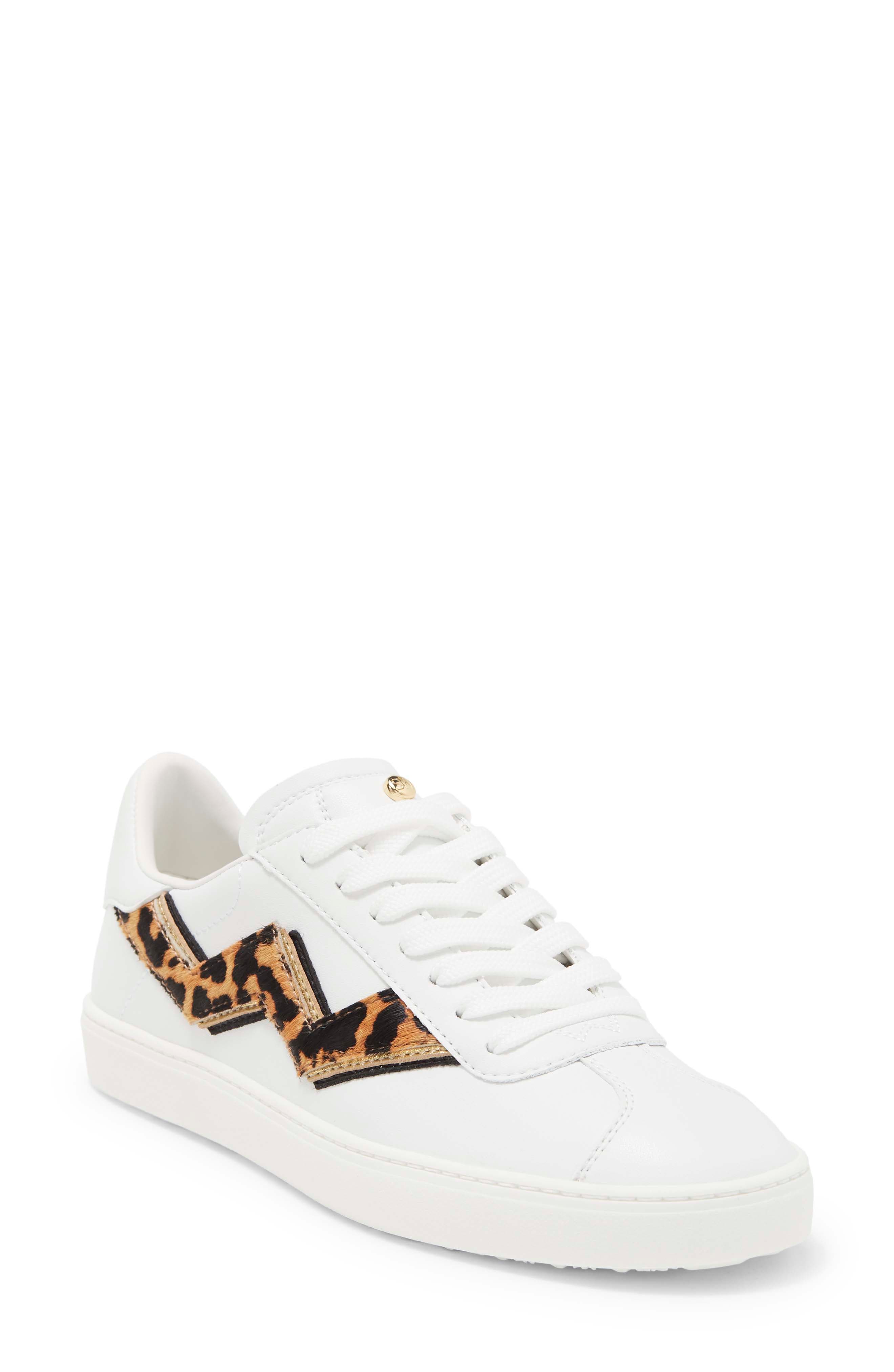 Stuart Weitzman Daryl Genuine Calf Hair Trim Sneaker, Main, color, 