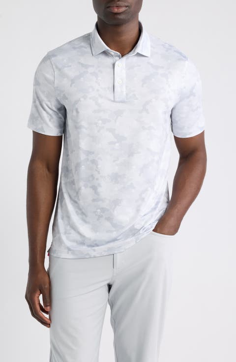 Icon Camo Stretch Tech Jersey Golf Polo Shirt