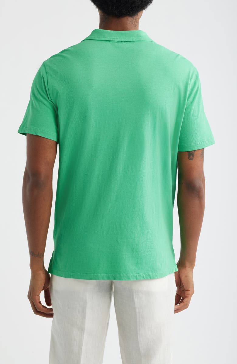 Polo Ralph Lauren Standard Fit Cotton & Linen Polo, Alternate, color, Summer Emerald