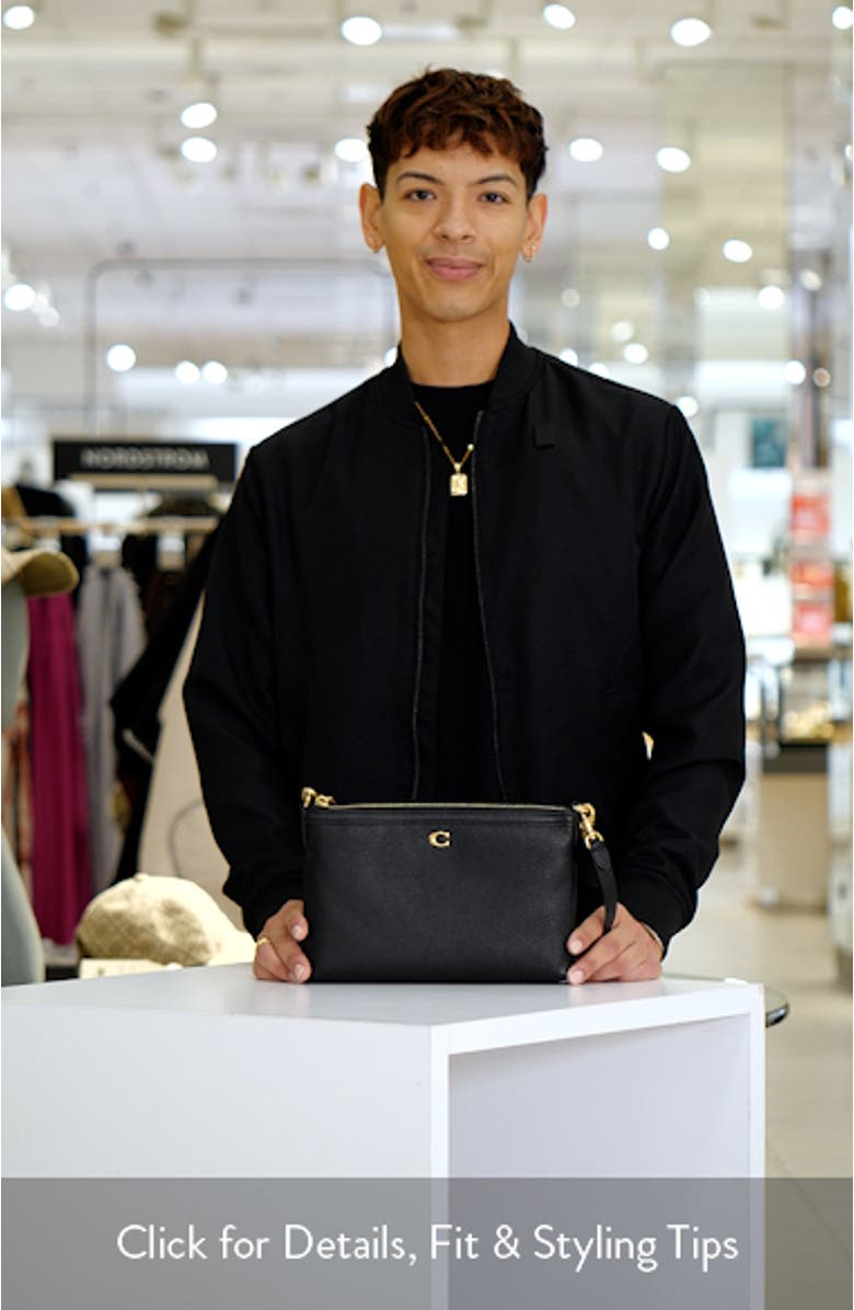 Legacy Refined Pebbly Leather Crossbody Bag, sales video thumbnail