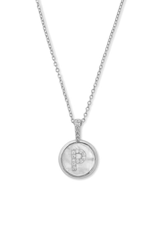 Melinda Maria Baby Love Letters Initial Pendant Necklace In Silver P