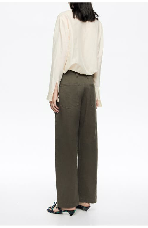Bimba Y Lola Lead Corduroy Barrel Leg Trousers In Brown