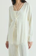Scalpers Slanted Knit Cardigan