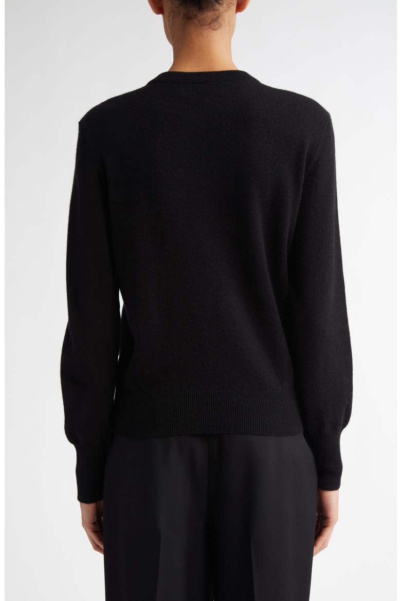 Bea Zip Cashmere Sweater, Alternate, color, BLACK