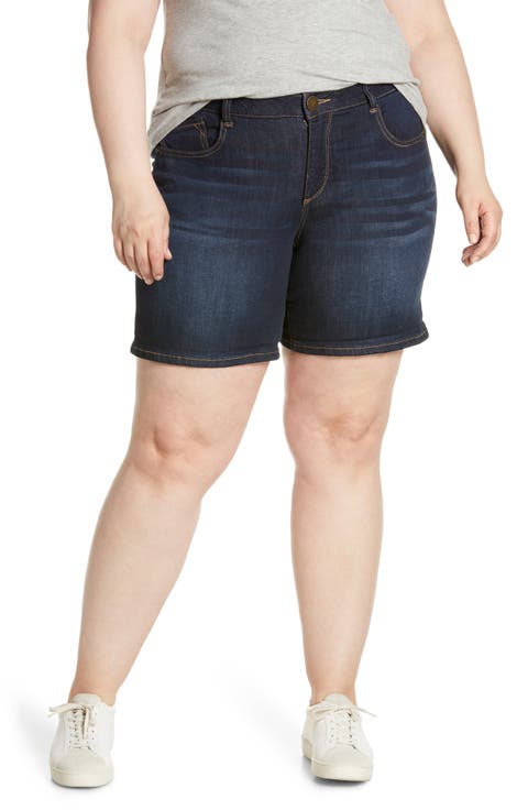 'Ab'Solution Denim Shorts (Plus Size)