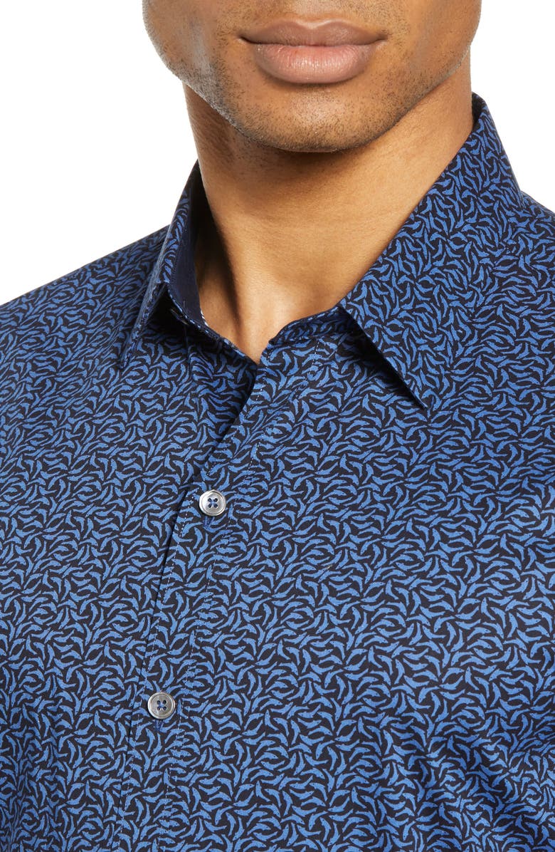 Zachary Prell Oliver Short Sleeve Button-Up Shirt, Alternate, color,