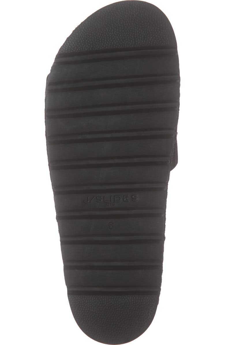 JSlides Genuine Calf Hair Espadrille Slide Sandal, Alternate, color,