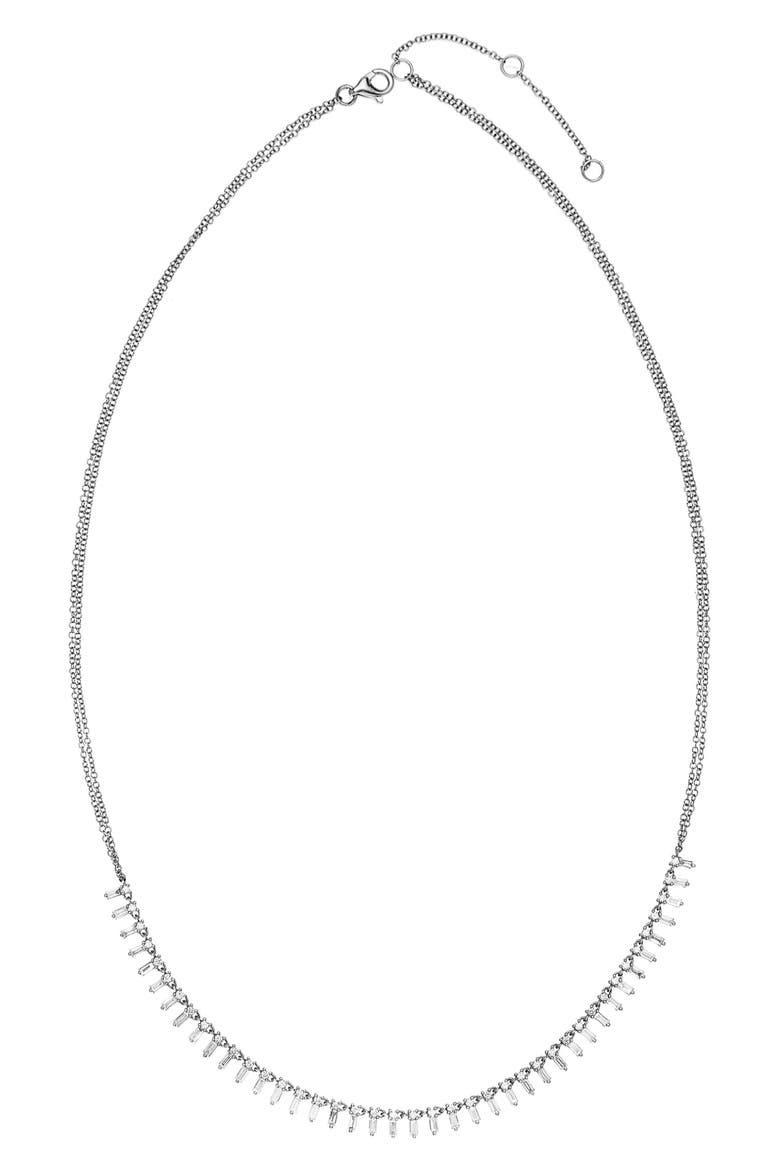 Zeena Diamond Necklace, Main, color, 18K WG