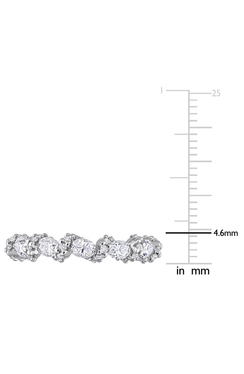 Julianna B. Moissanite Oval Swirl Anniversary Ring, Alternate, color, 