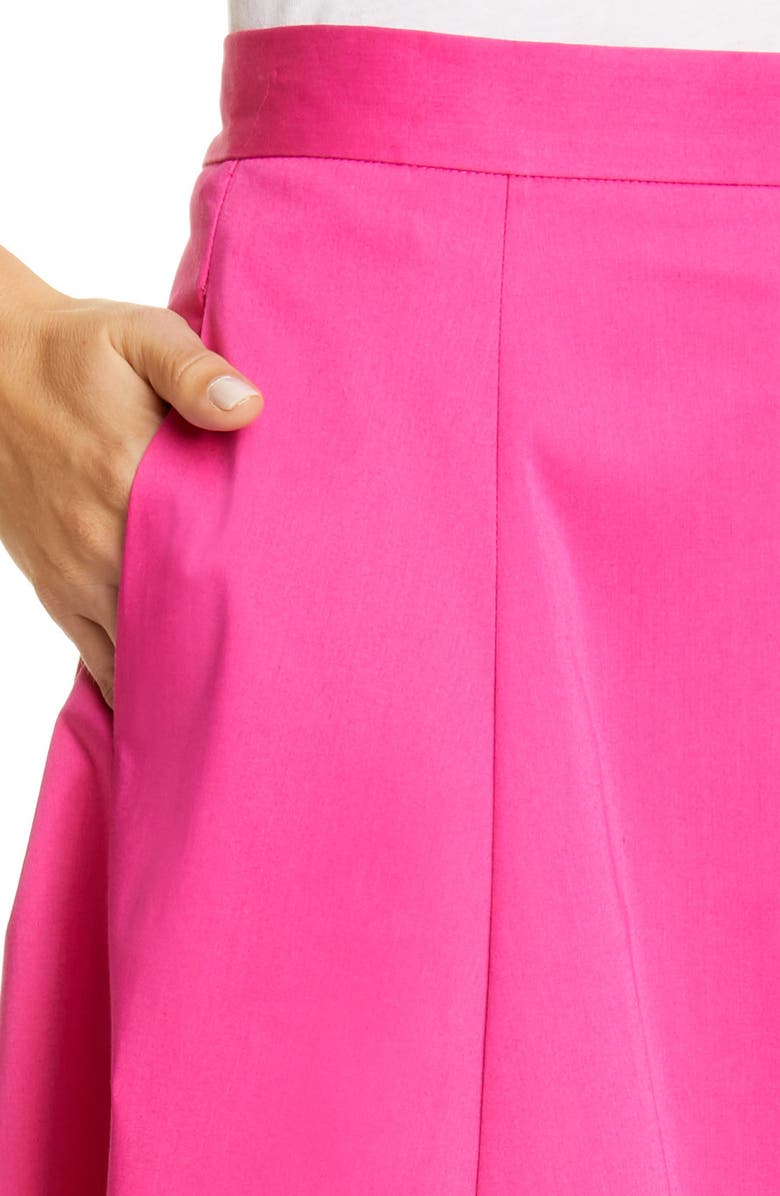 CO Bubble Poplin Midi Skirt, Alternate, color, 