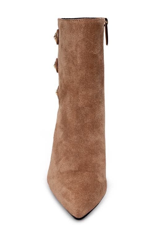 L'agence Theodora Ii Pointed Toe Bootie In Nude