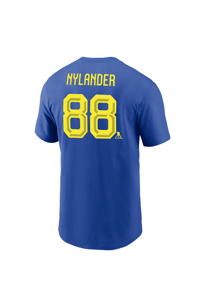Men's Nike William Nylander Royal Sweden Hockey 2026 Name & Number T-Shirt, Alternate, color, Royal