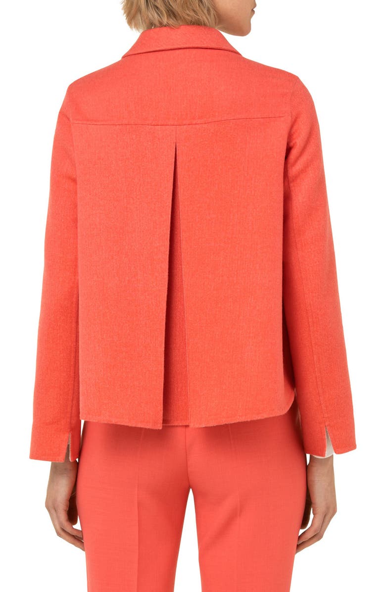 Akris Maureen Bicolor Double Face Cashmere Crop Jacket, Alternate, color, 