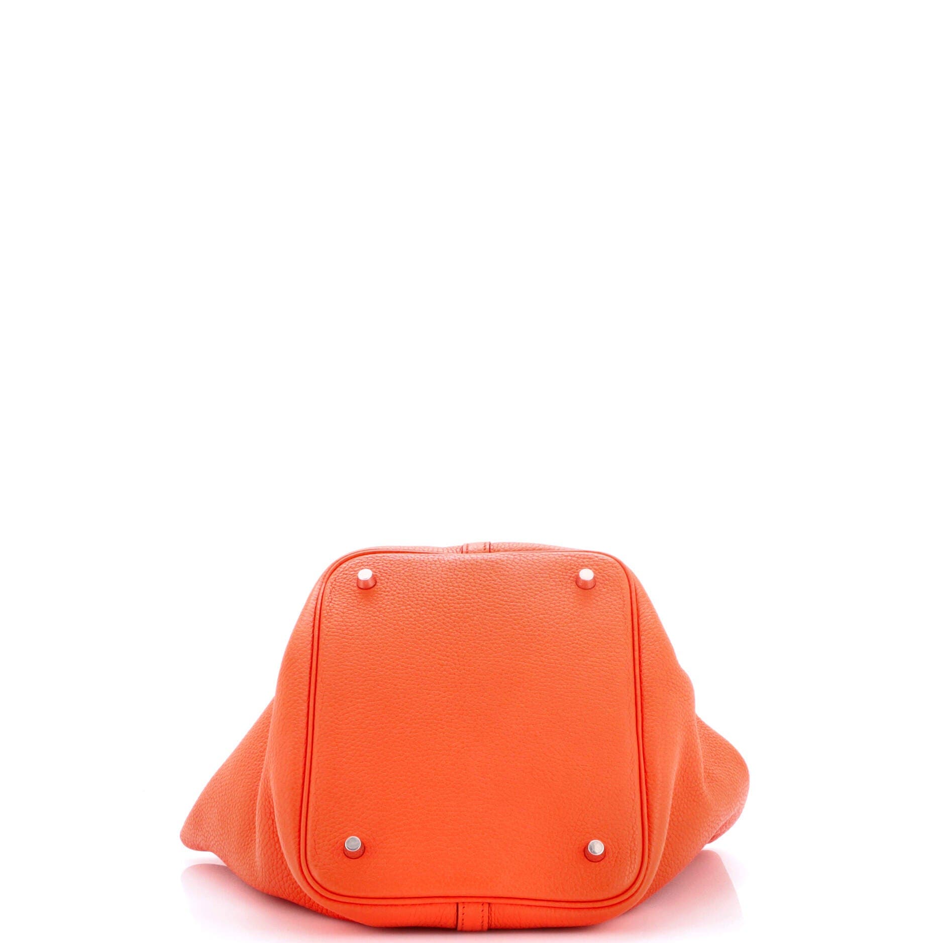 Pre-Owned Hermes Eclat Picotin Lock Bag Clemence MM, Alternate, color, Orange Poppy