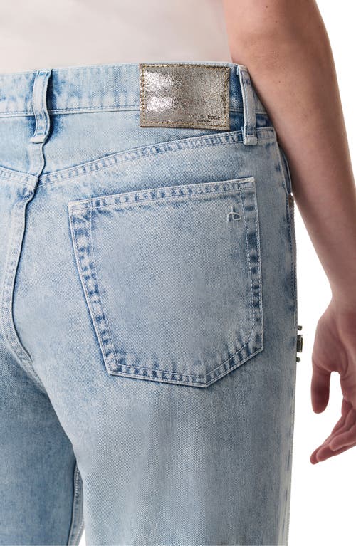 Rag & Bone Shea High-rise Relaxed Straight Embellished Jeans In Aljwl
