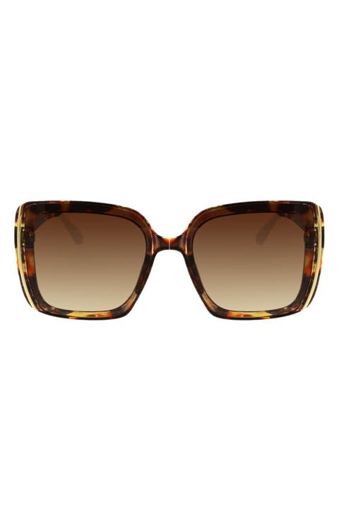 61mm Oversize Square Sunglasses