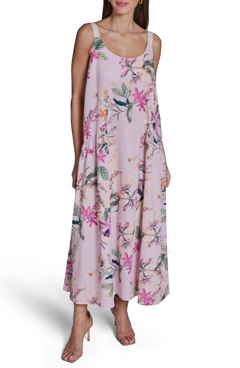 BCBG Floral Maxi Sundress, Main, color, 