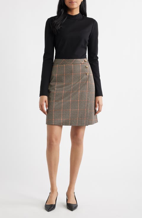 Mixed Media Long Sleeve Dress