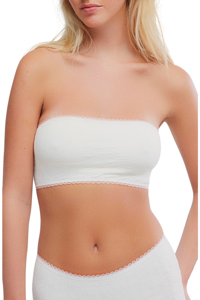 Intimately FP Sweet Point Seamless Bandeau Bra, Main, color, FP WHITE ALYSSUM