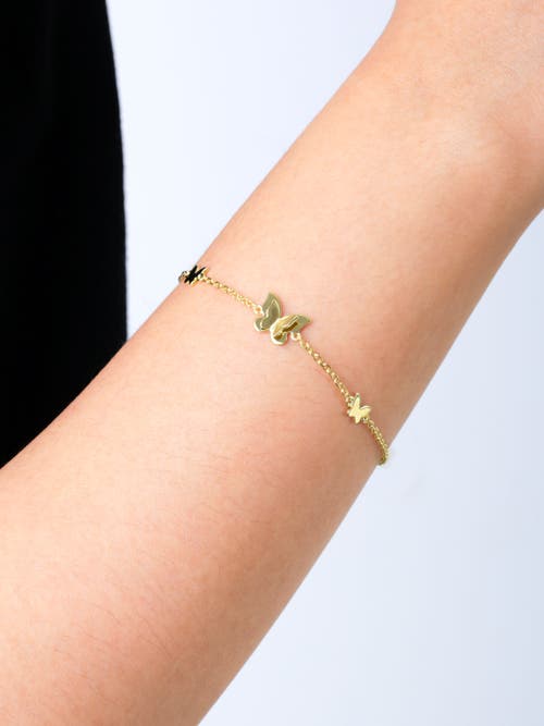 Devata Butterfly Chain Bracelet In Gold