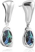 Ettika Molten Abalone Drop Earrings
