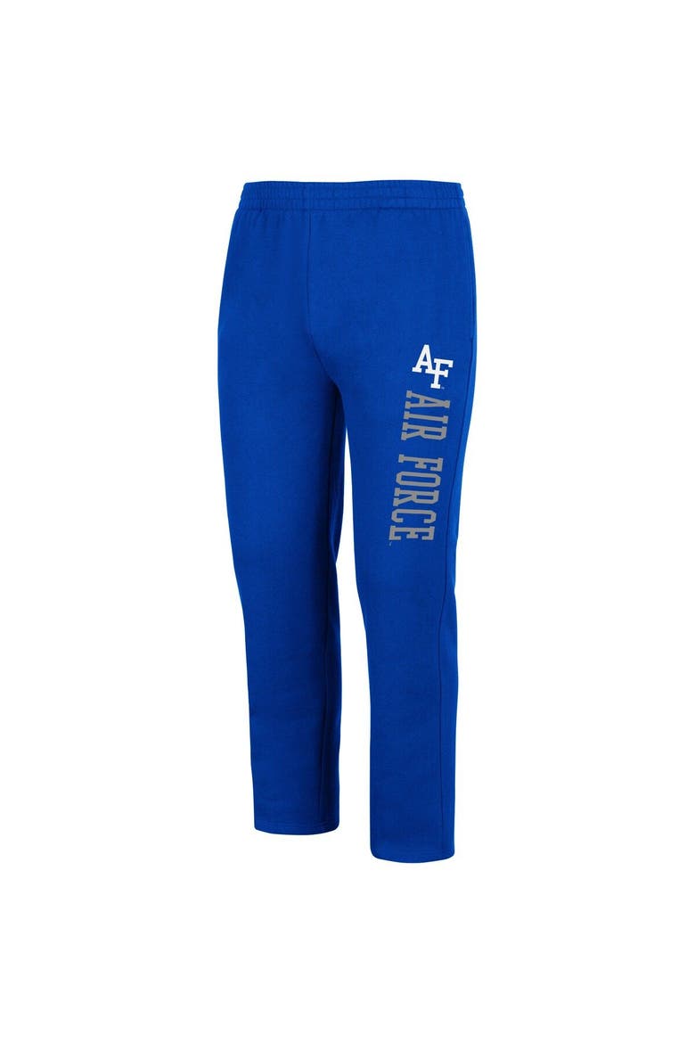 Men's Colosseum Royal Air Force Falcons Fleece Pants, Alternate, color, Royal