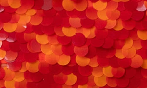 Akris Punto Sequined Mini Dress In Orange