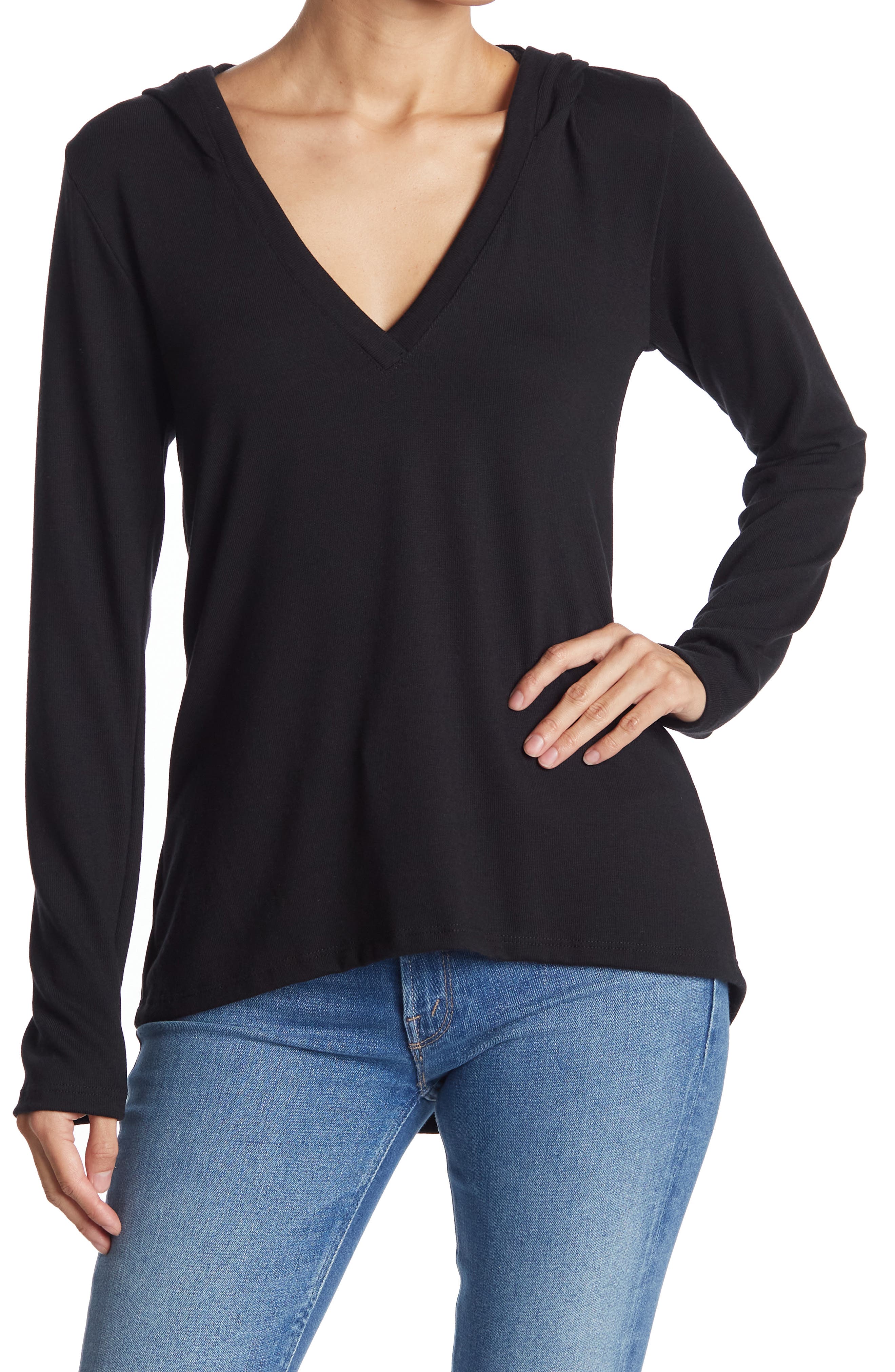 GO COUTURE Hooded Tunic Sweater