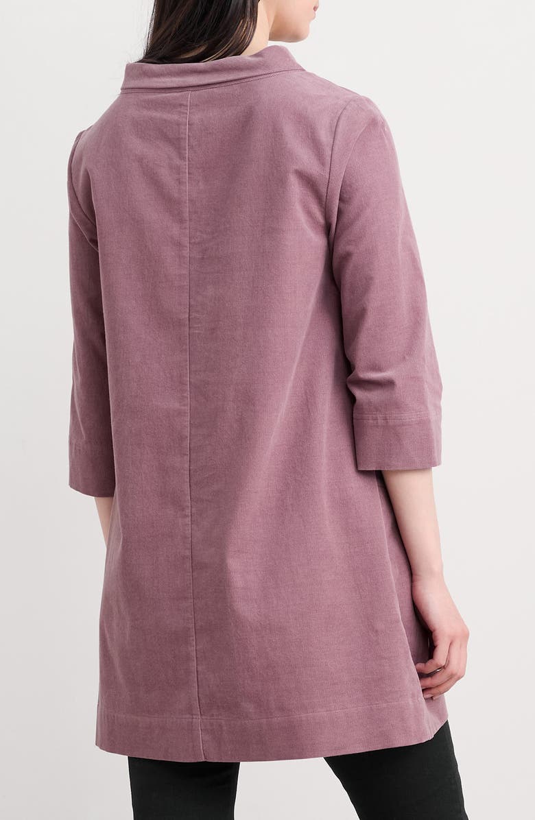 Seasalt Cornwall Sail by the Stars Organic Cotton Corduroy Tunic, Alternate, color, Elderberry