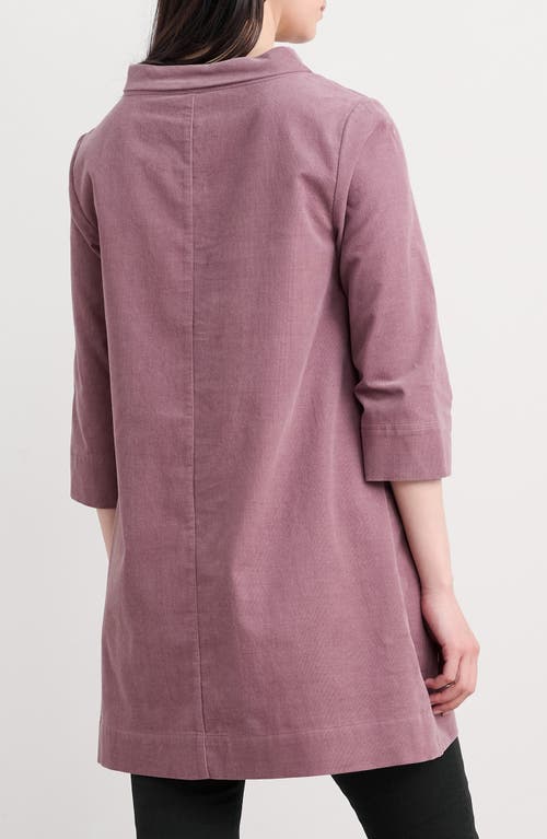 Seasalt Cornwall Sail By The Stars Organic Cotton Corduroy Tunic In Purple