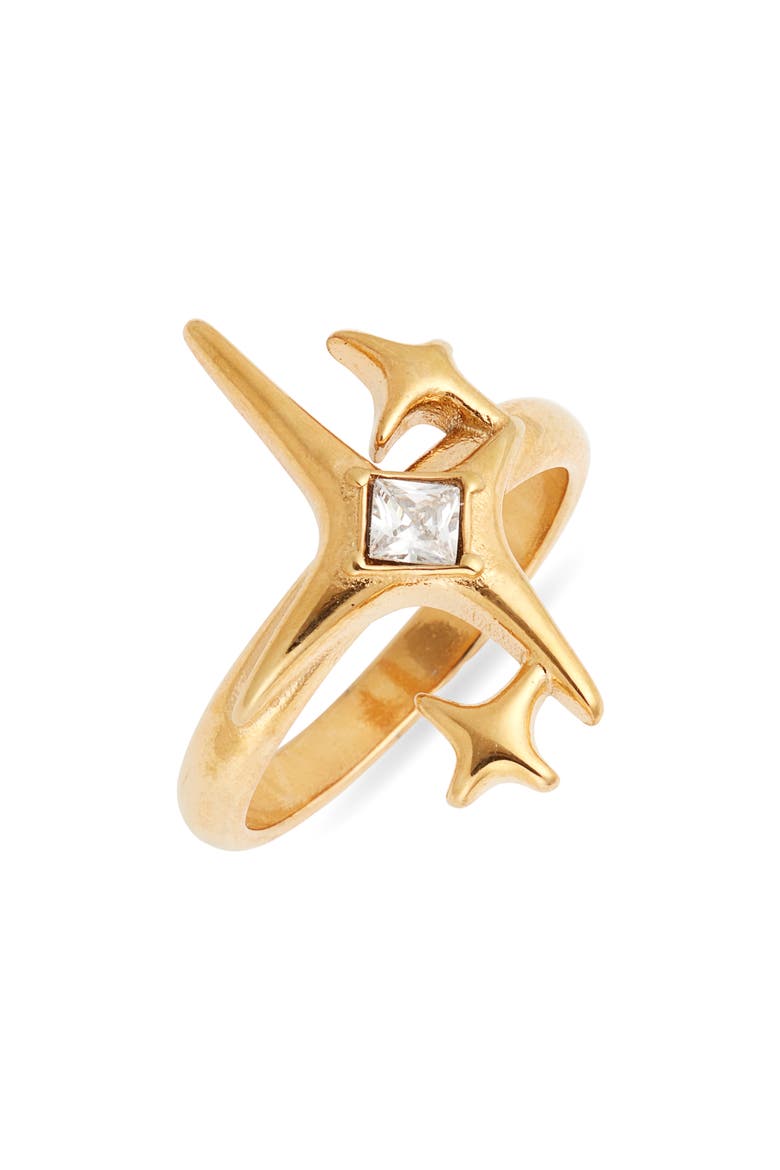 Emoji Sparkle Ring, Main, color, GOLD
