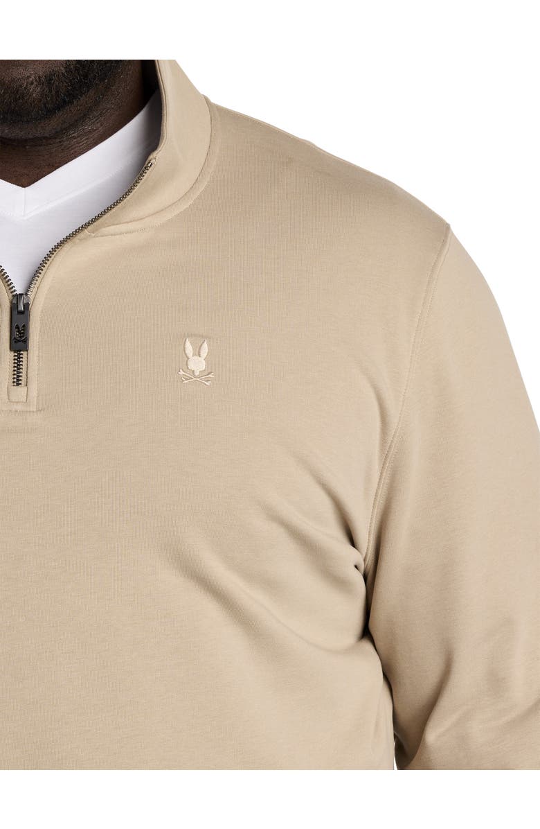 Psycho Bunny Big & Tall Dayton Quarter-Zip Sweatshirt, Alternate, color, 