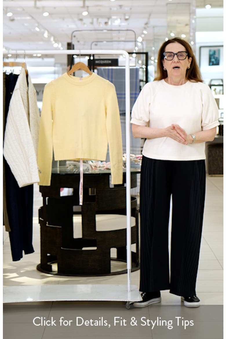 Abbie Lemon Merino Wool & Cashmere Blend Sweater video