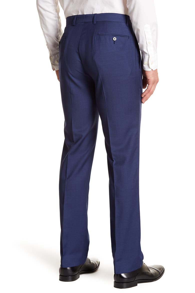 Solid Bright Blue Wool Suit Separates Pants, Alternate, color, BLUE