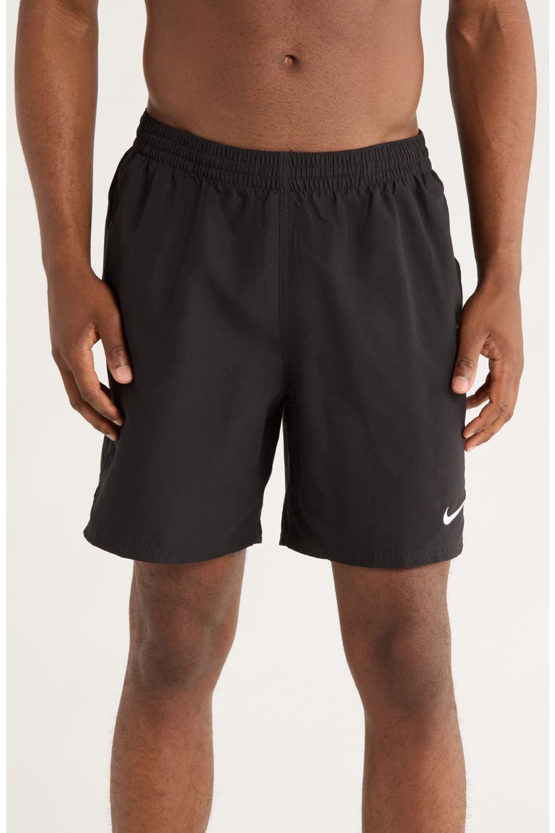 7-Inch Volley Swim Trunks, Main, color, BLACK