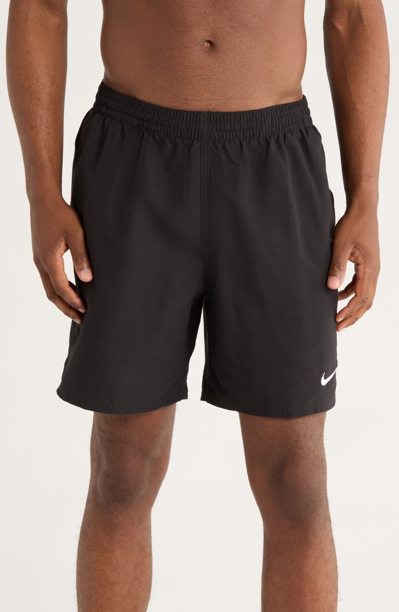 Nike 7-Inch Volley Swim Trunks, Main, color, Black