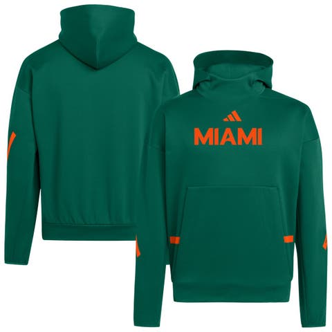 Men's adidas Green Miami Hurricanes Z.N.E. Pullover Hoodie