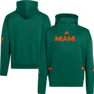 adidas Men's adidas Green Miami Hurricanes Z.N.E. Pullover Hoodie